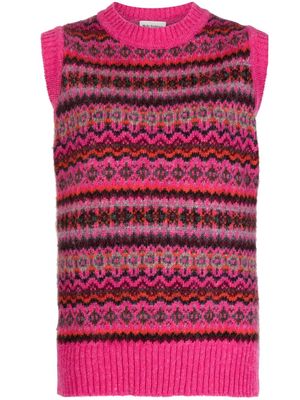 Molly Goddard wool sweater vest - Pink