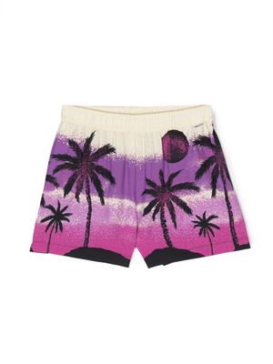 Molo Adore Twilight Island-print shorts - Purple