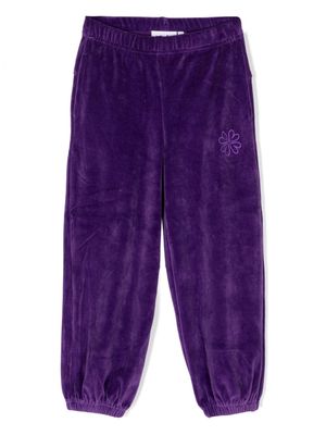 Molo Adriana velour track trousers - Purple