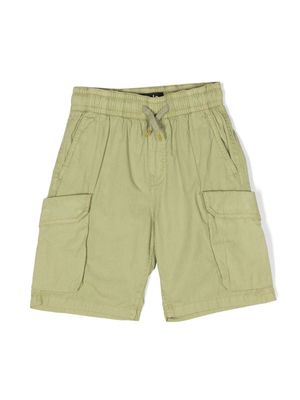 Molo Argod drawstring-waistband cotton shorts - Green