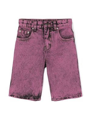 Molo Art washed-denim shorts - Pink