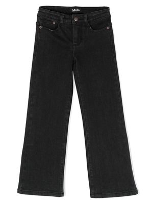 Molo Asta washed flared trousers - Black