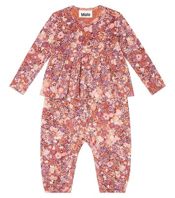 Molo Baby Flavia floral cotton-blend jumpsuit