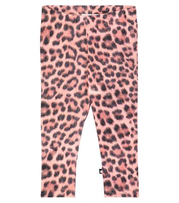 Molo Baby Stefanie leopard-print cotton-blend leggings