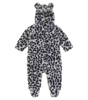 Molo Baby Umba Combi leopard-print onesie