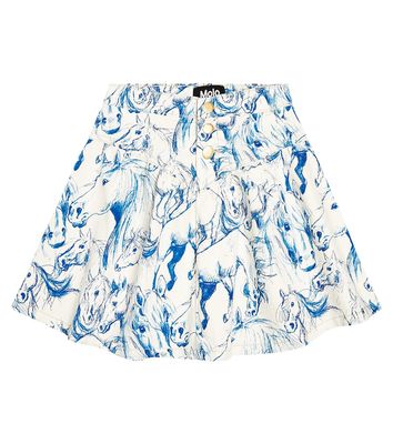 Molo Betsy printed cotton-blend skirt