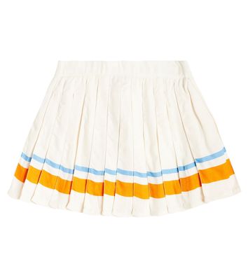 Molo Bianka striped pleated skirt