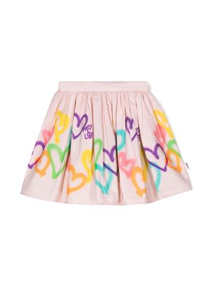 Molo Bonnie graffiti-print skirt - Pink