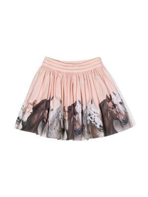 Molo Brenda ohorse-print skirt - Pink
