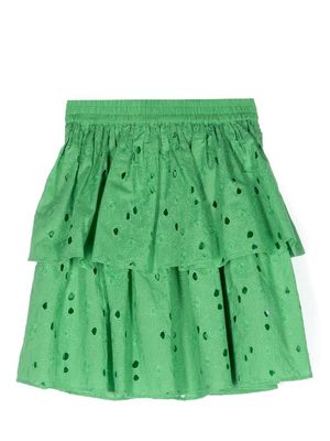 Molo Brigitte broderie anglais skirt - Green