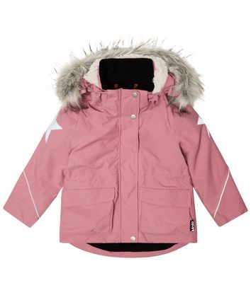Molo Cathy faux fur-trimmed ski jacket