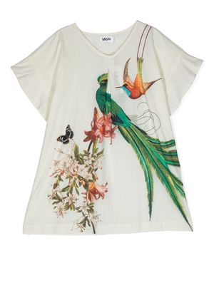 Molo Cayla printed v-neck top - 7881 Paradise Bird