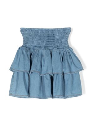 Molo chambray tiered skirt - Blue
