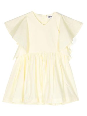 Molo Christiana poplin dress - Yellow