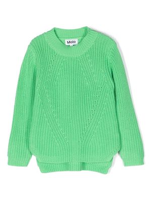 Molo chunky-knit sweater - Green