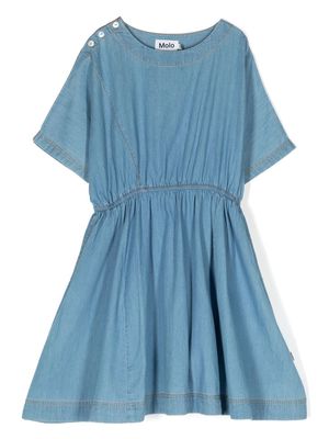 Molo Clara pleated dress - Blue