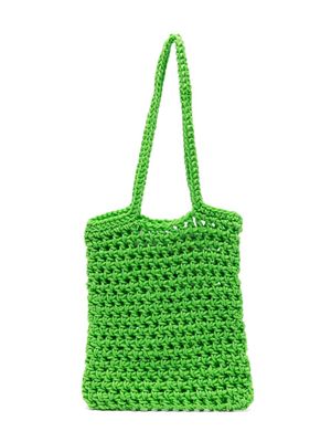 Molo Classic Green crochet shoulder bag