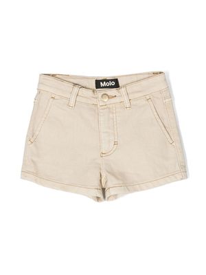 Molo contrast stitching shorts - Neutrals