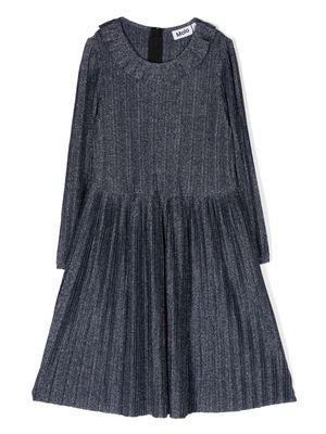 Molo Coralia pleated dress - Blue