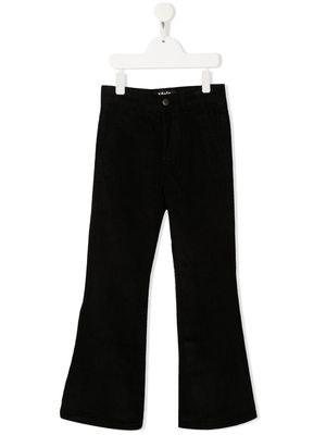 Molo corduroy straight-leg cut trousers - Black