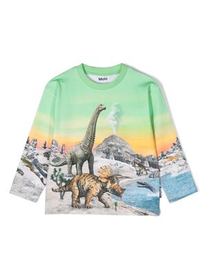 Molo dinosaur print sweatshirt - Green
