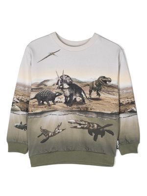 Molo dinosaurs printed sweatshirt - Neutrals
