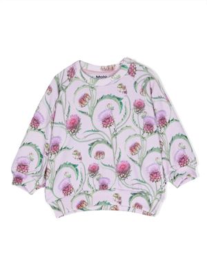 Molo Disc floral-print sweatshirt - Pink