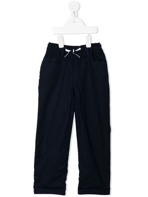 Molo drawstring straight-leg trousers - Blue