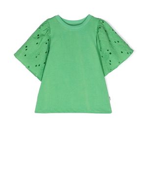 Molo embroidered cotton T-shirt - Green