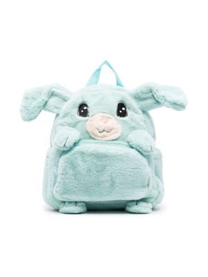 Molo faux-fur animal-shaped backpack - Blue