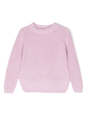 Molo fisherman's-knit cotton jumper - Pink