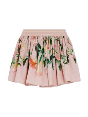 Molo floral-print A-line miniskirt - Pink