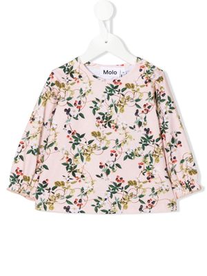 Molo floral-print long-sleeve T-shirt - Pink