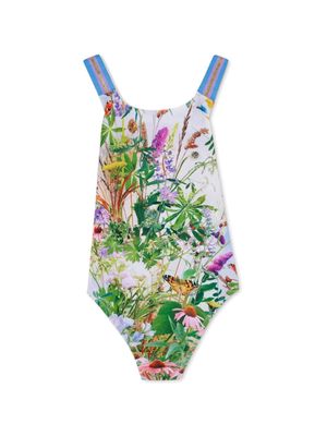 Molo floral-print recycled polyester-blend swimsuit - Green