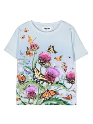Molo floral-print T-shirt - Blue
