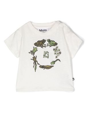 Molo frog-motif T-shirt - White