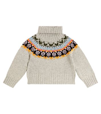 Molo Gimla intarsia wool-blend turtleneck sweater