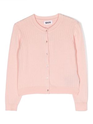 Molo Gloria organic-cotton cardigan - Pink
