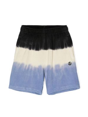 Molo gradient-effect cotton shorts - Blue
