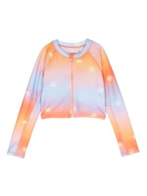 Molo gradient-effect zip jacket - Orange