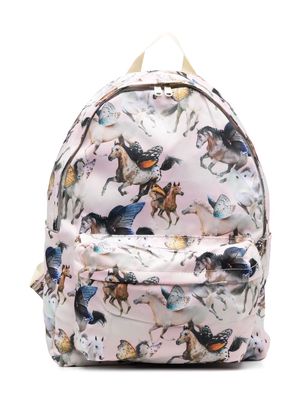 Molo graphic-print backpack - Neutrals