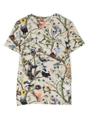 Molo graphic-print cotton T-shirt - Multicolour