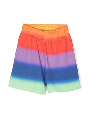 Molo graphic-print organic cotton shorts - Orange
