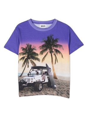 Molo graphic-print short-sleeved T-shirt - Purple