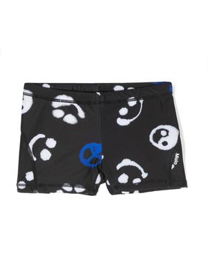 Molo graphic-print swim shorts - Black