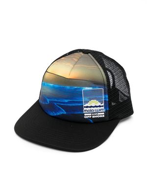 Molo graphic-print trucker hat - Black