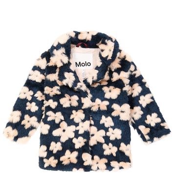 Molo Haili floral faux fur coat