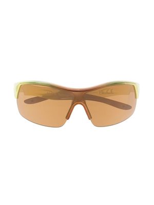 Molo half-rim oversize sunglasses - Blue