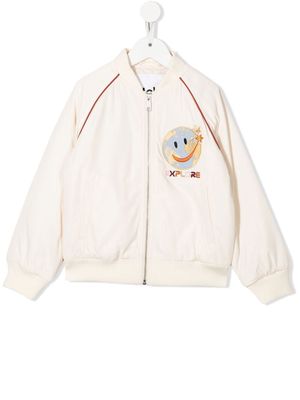 Molo Hatty embroidered bomber jacket - White