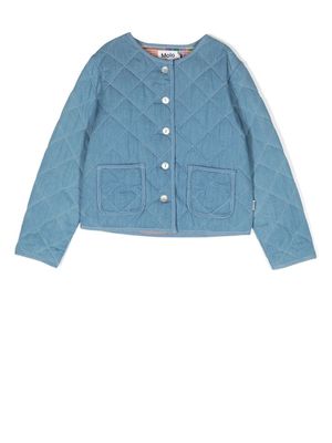 Molo Henny quilted chambray jacket - Blue